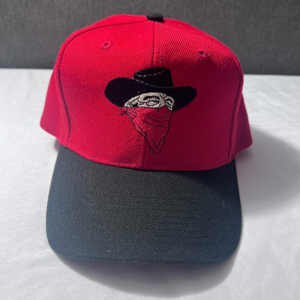 OTTO Red & Black Sheriff Bandana Cap/Hat
